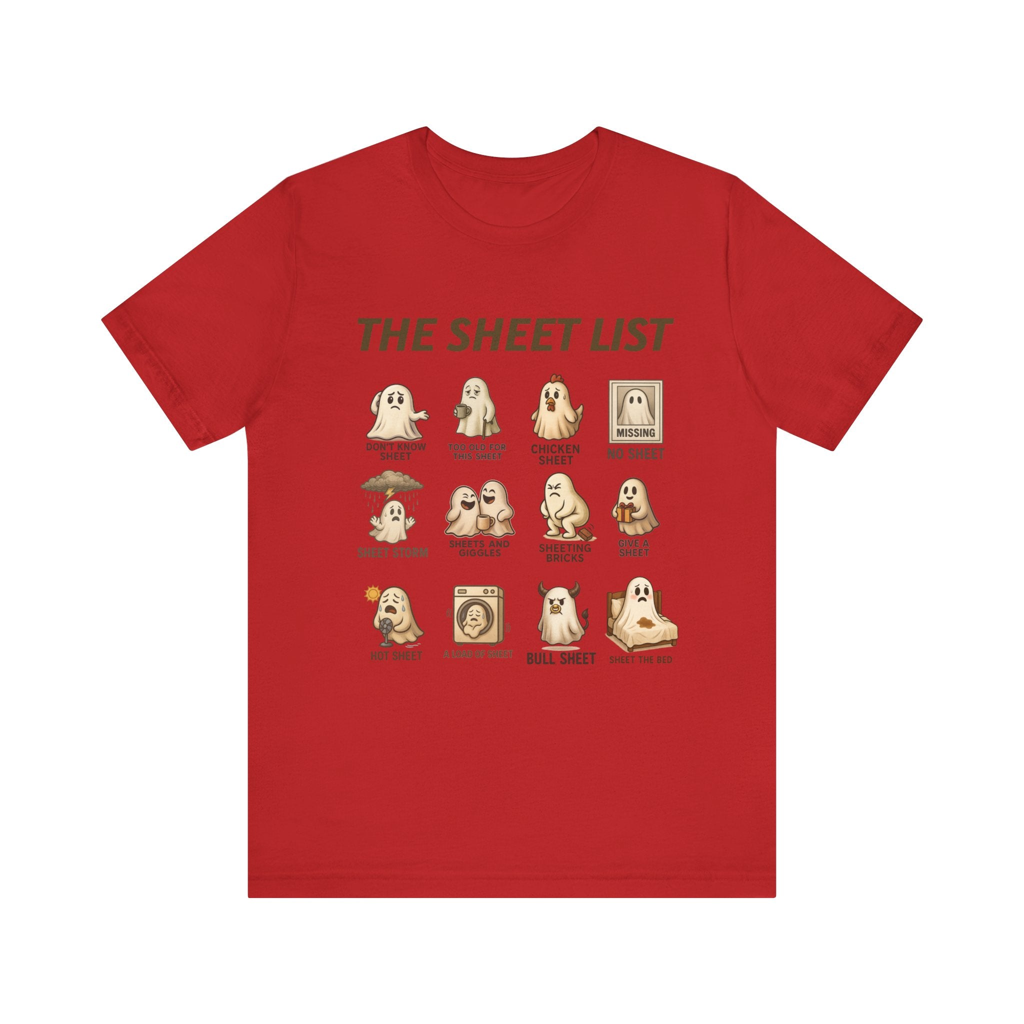Funny Ghost Sheet List Unisex Tee