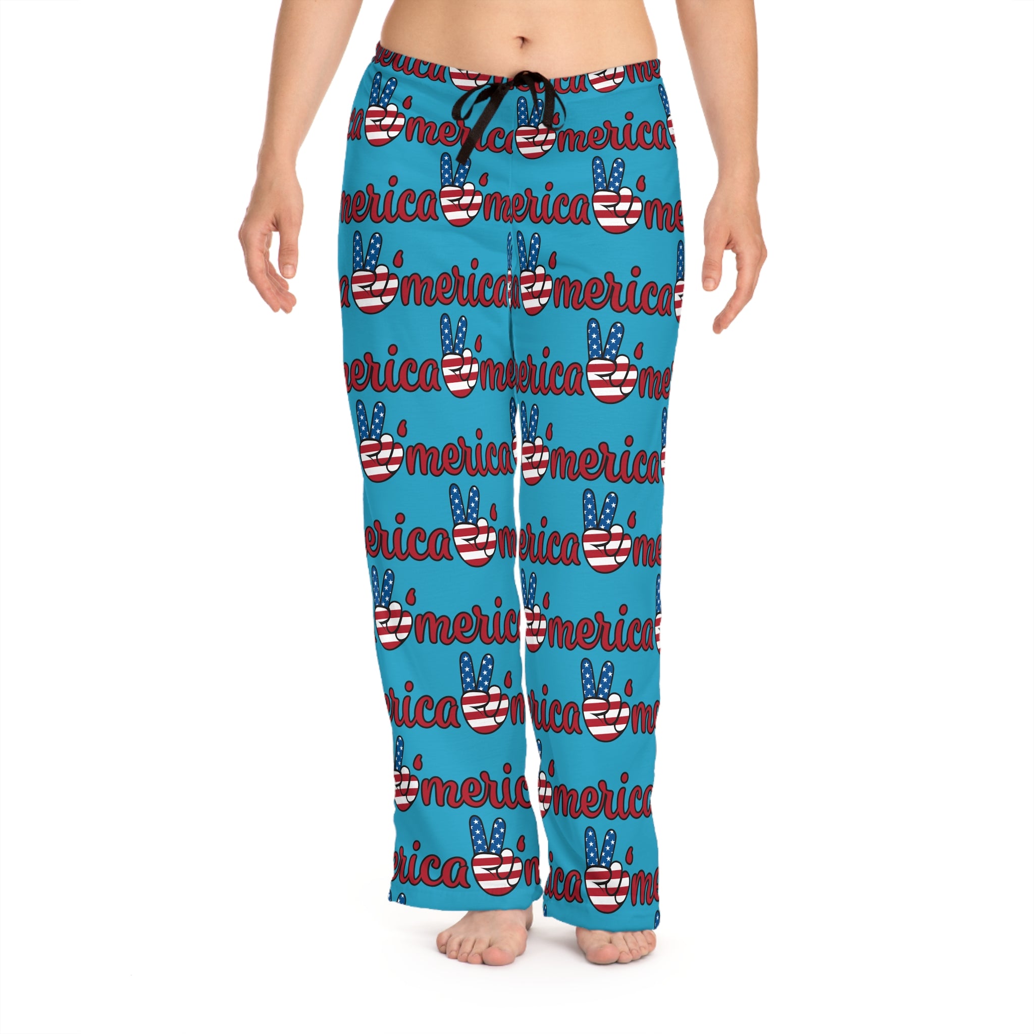 Patriotic Women's Pajama Pants, Cozy Sleepwear, 4th of July Gift, Summer Loungewear, America Pride Pants, Fun PJs