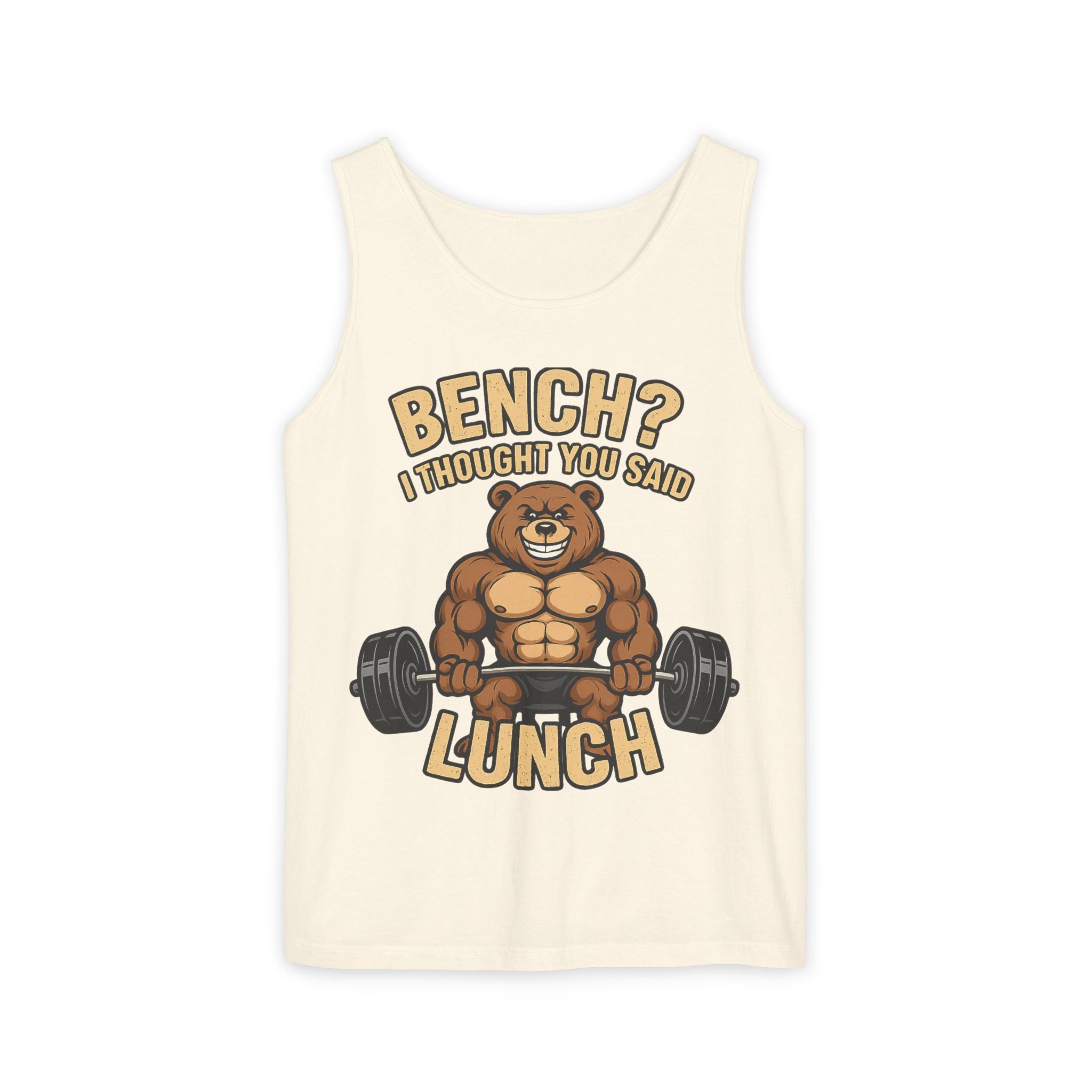 Funny Workout Tank Top, Gym Apparel, Fitness Gift, Bear Workout Shirt, Motivational Training Tee, Casual Summer Wear