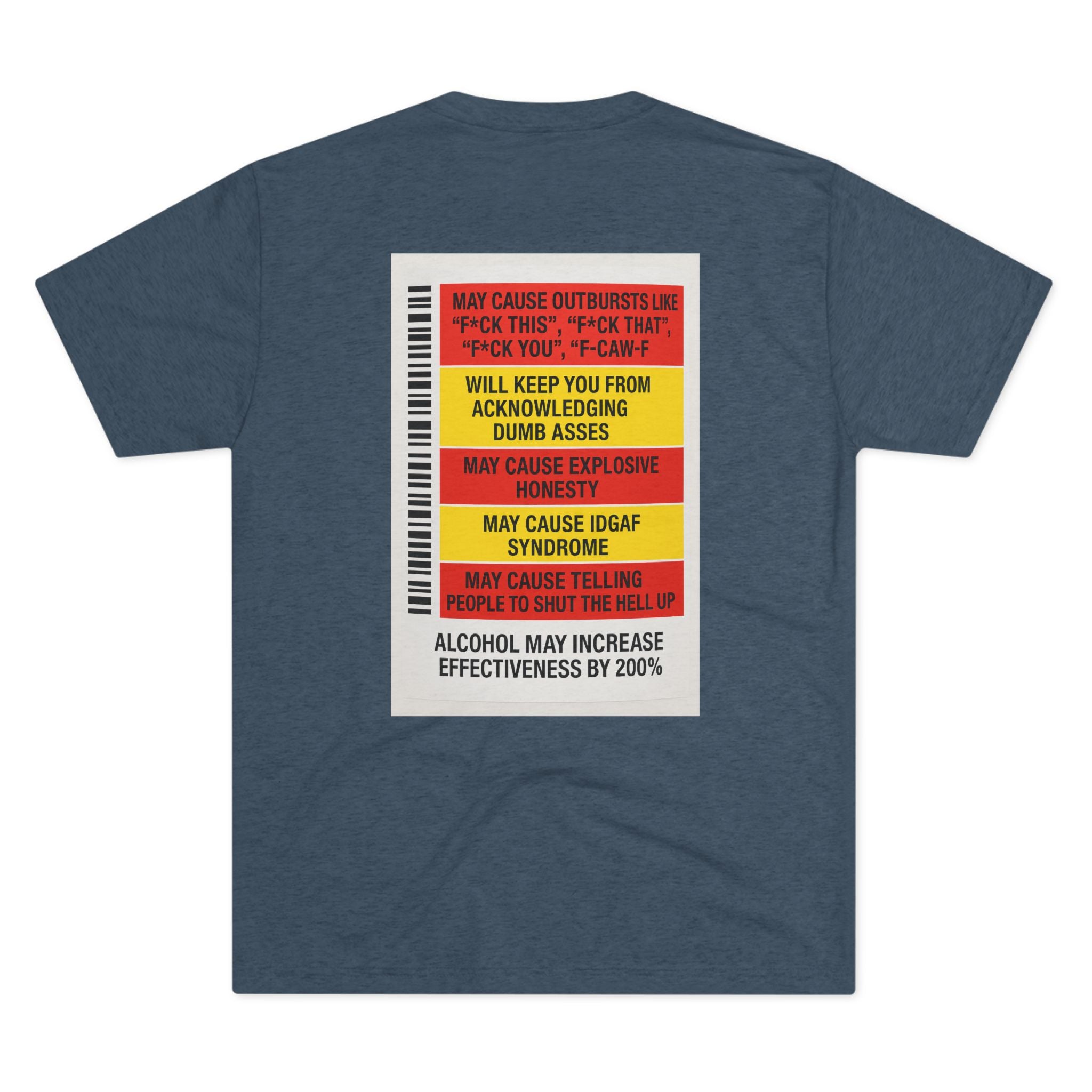 FUKITOL Unisex Tri-Blend Crew Tee - Humorous Statement Tee for Casual Wear