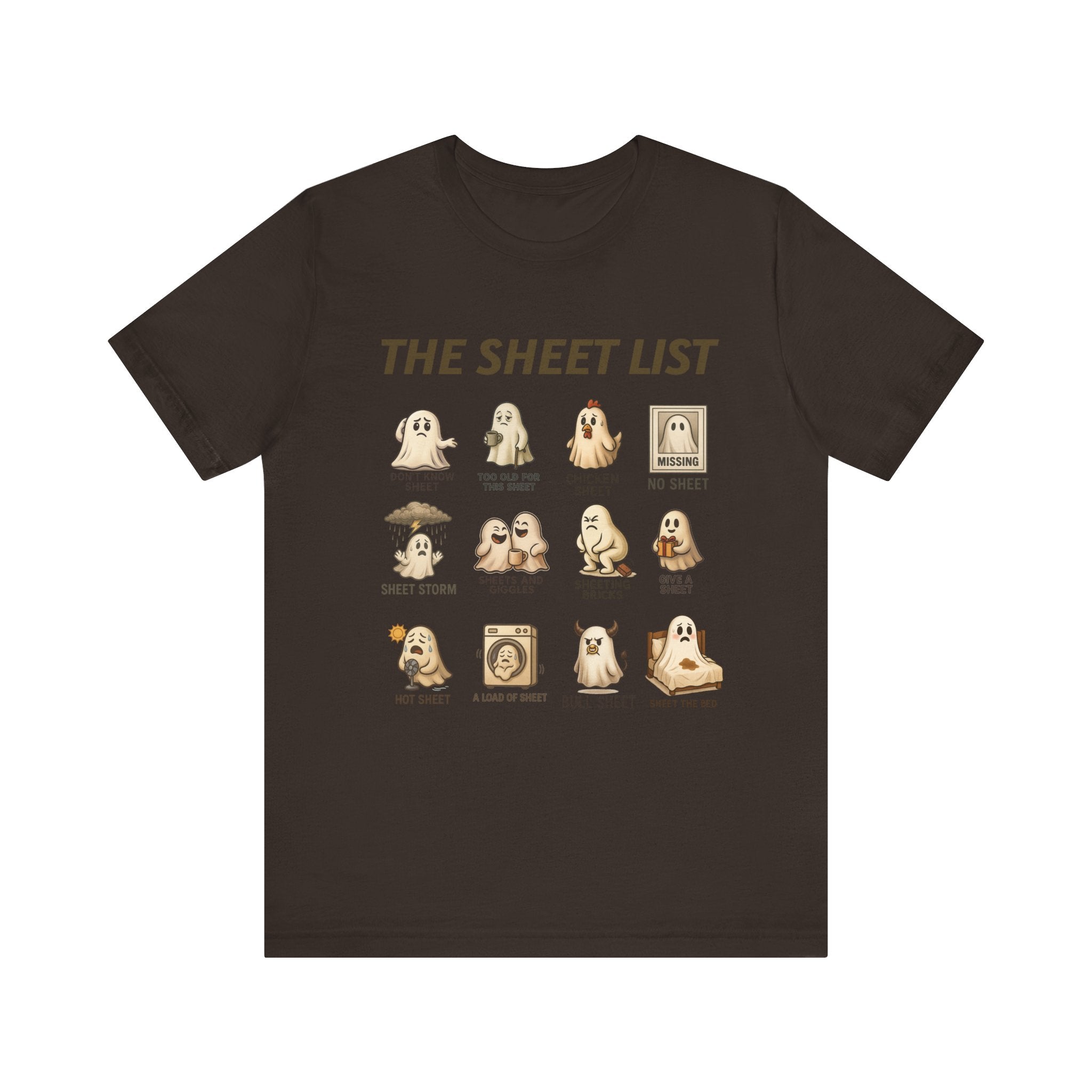 Funny Ghost Sheet List Unisex Tee