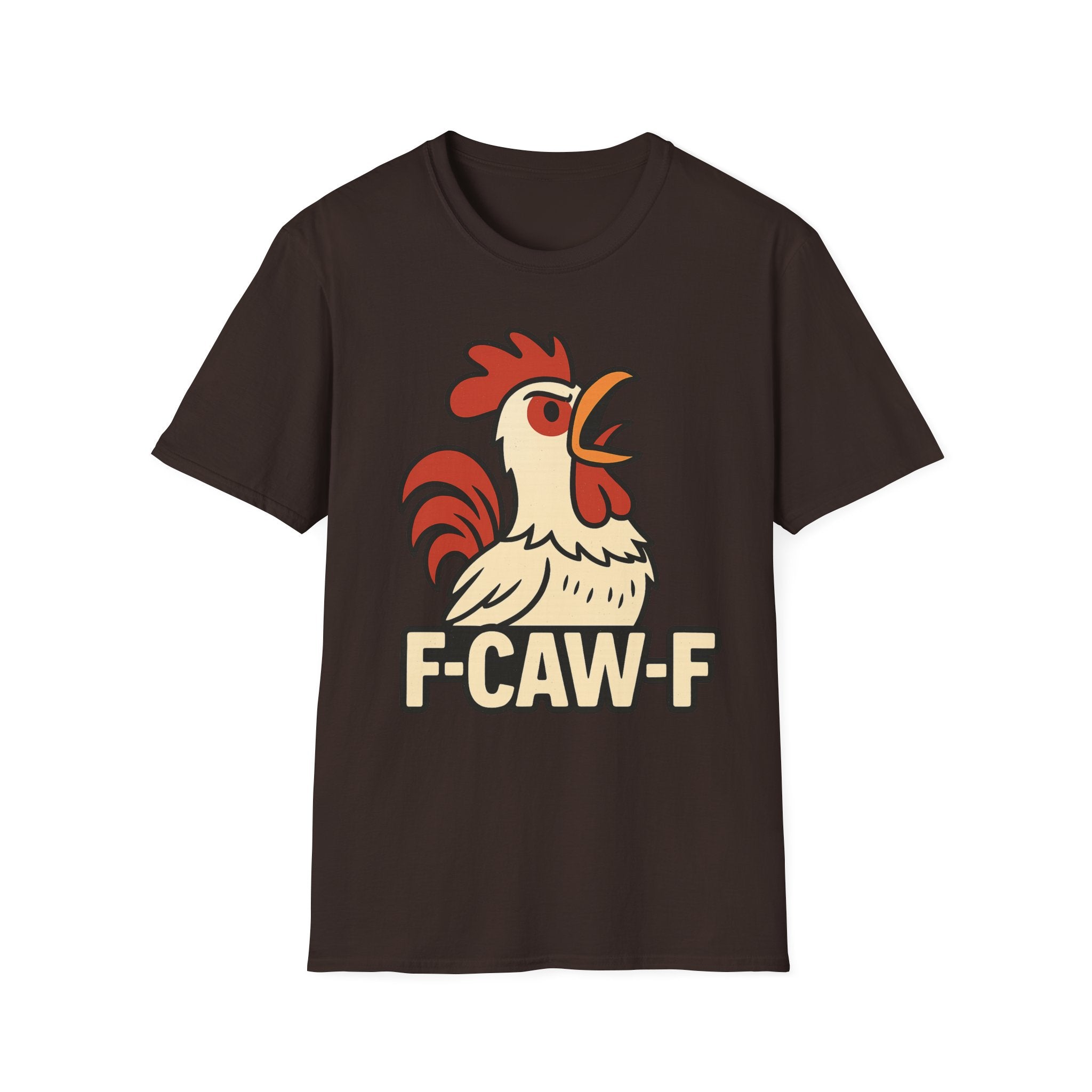 F-Caw-F Unisex T-Shirt, Funny Rooster Tee, Gift for Farmers, Animal Lovers, Casual Wear, Humorous Poultry Shirt