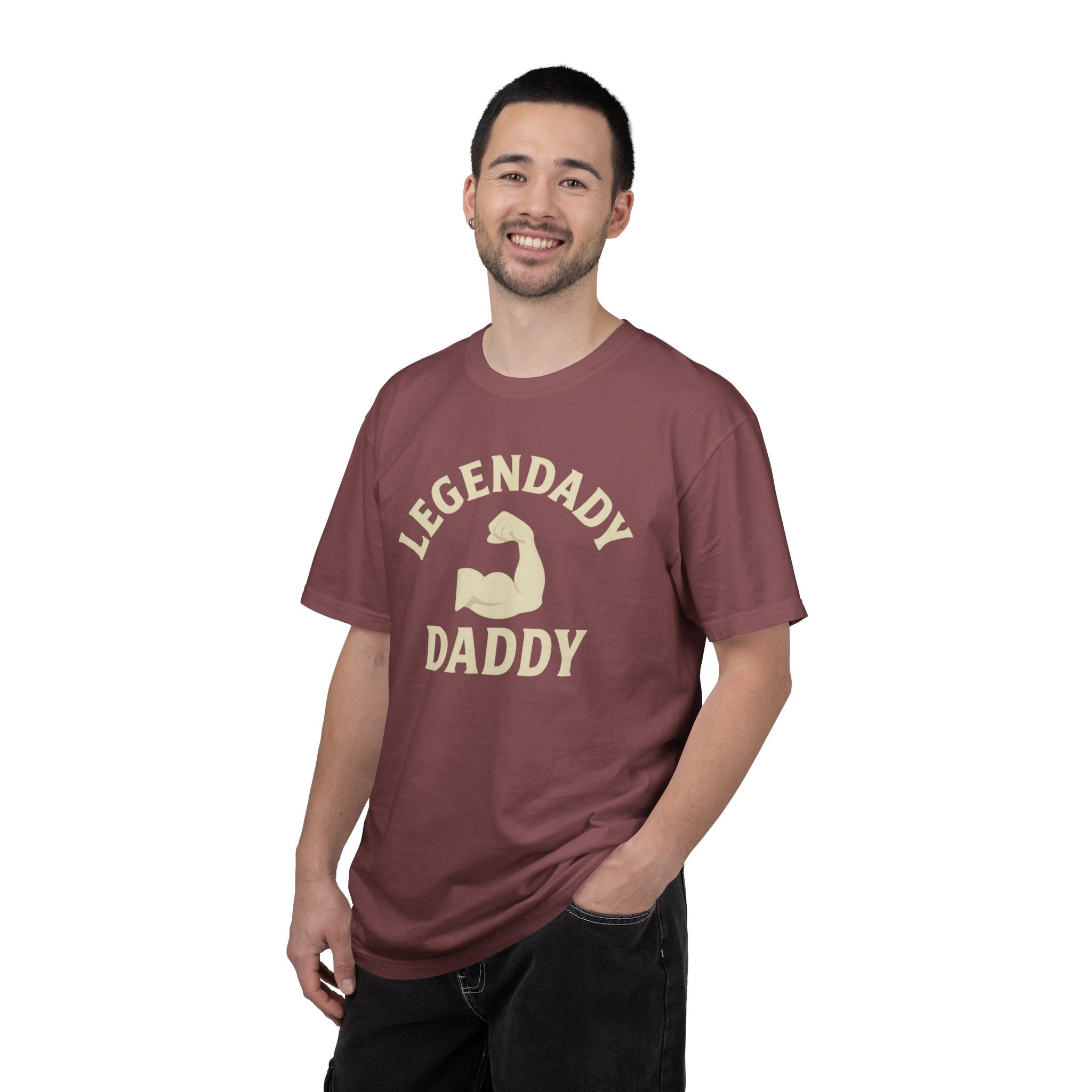 Legendady Daddy T-Shirt — Funny Father’s Day Gift with Flexing Arm Graphic