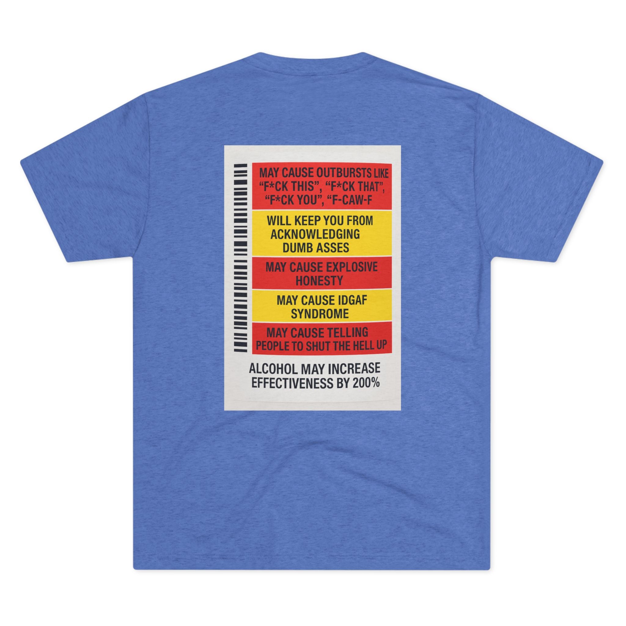 FUKITOL Unisex Tri-Blend Crew Tee - Humorous Statement Tee for Casual Wear
